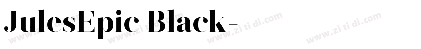 JulesEpic Black字体转换